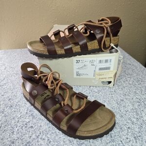 NEW Papillio by Birkenstock size 37 Cognac